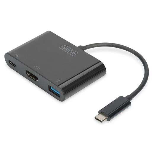 Digitus Da-70855 Usb-C Hdmı 3-Port Adapter