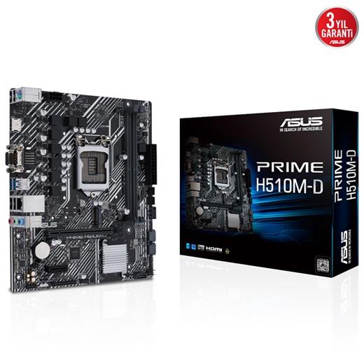 Asus Prime H510M-D 1200P Vga Hdmi Usb3.2 90Mb17M0-M0Eay0