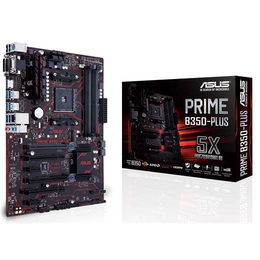 Asus B350-Plus Prime Am4 Ryzen Ddr4 Hdmi Usb3.1